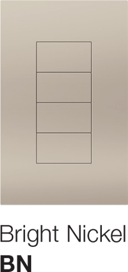 Lutron Palladiom Keypad Bright Nickel